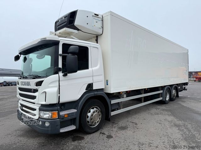 Šaldytuvas sunkvežimis SCANIA P320 6x2*4 Carrier Supra 1250 Mt 9.50 m. box