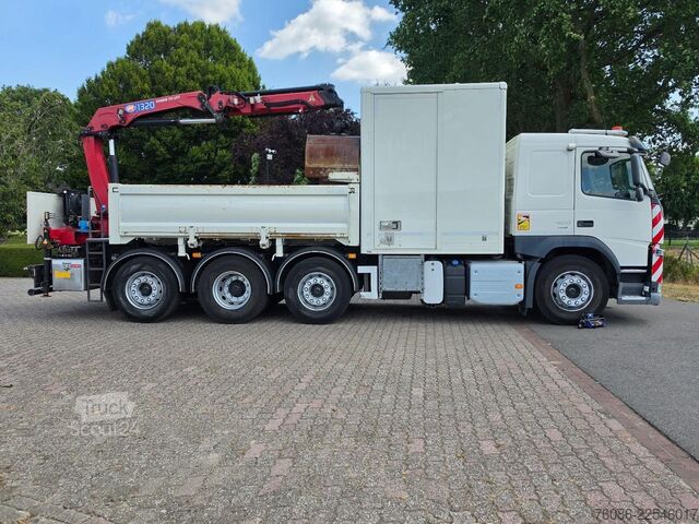 Wywrotka z dźwigiem Volvo FM420 2x KRAAN/KIPPER EURO6!!2030 ZERO EMISSIE!...