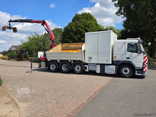 Wywrotka z dźwigiem Volvo FM420 2x KRAAN/KIPPER EURO6!!2030 ZERO EMISSIE!...