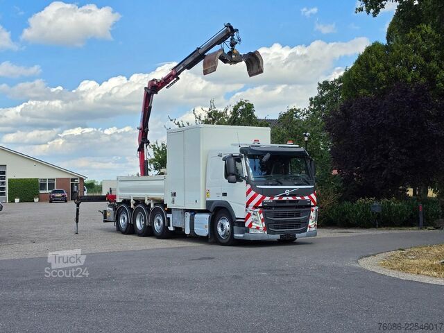 Tippbil med kran Volvo FM420 2x KRAAN/KIPPER EURO6!!2030 ZERO EMISSIE!...
