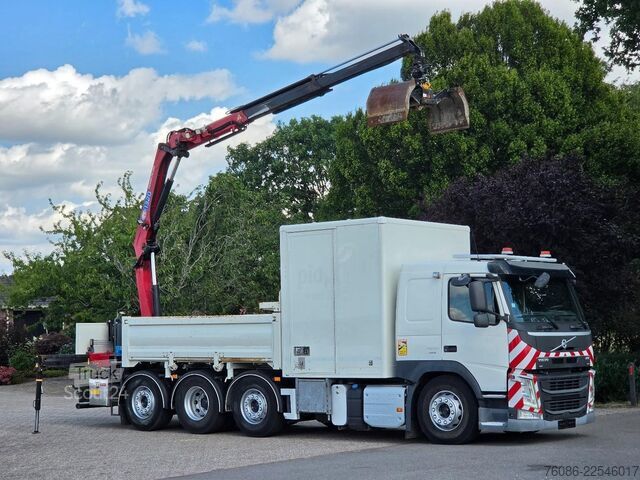 Tippbil med kran Volvo FM420 2x KRAAN/KIPPER EURO6!!2030 ZERO EMISSIE!...