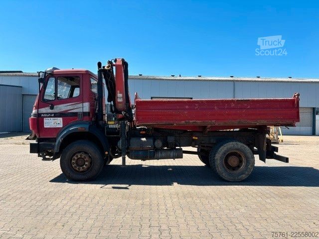Kipper LKW MERCEDES-BENZ 1824 AK  Kipper Kran
