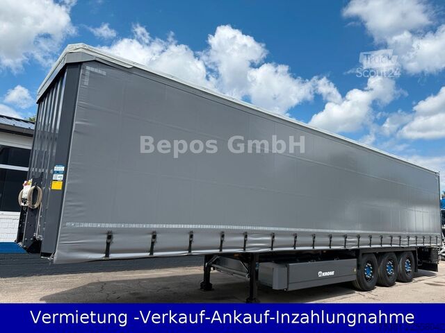 Atvērta puspiekabe ar tentu KRONE Profi Liner SDP 27 ELB 4-CS-SAF-