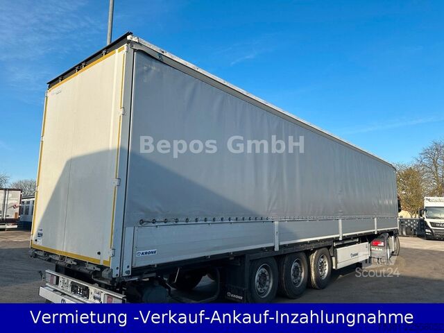 Atvērta puspiekabe ar tentu KRONE SD - Profi Liner-PK-SAF-Bordwandsieder-Rungen