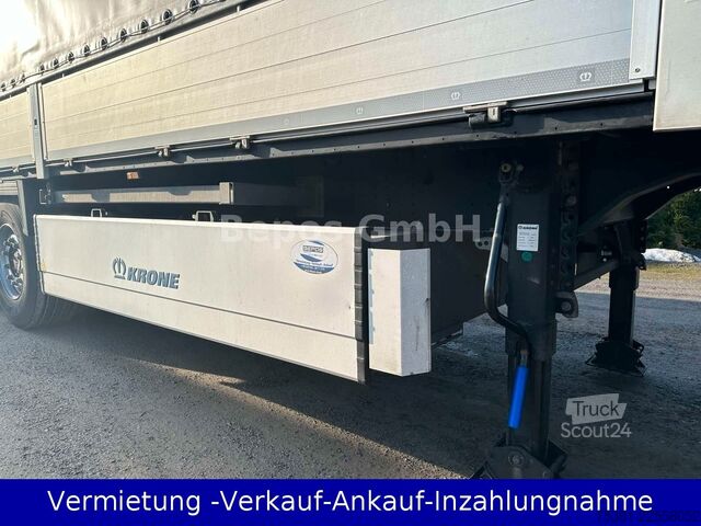 Atvērta puspiekabe ar tentu KRONE SD - Profi Liner-PK-SAF-Bordwandsieder-Rungen