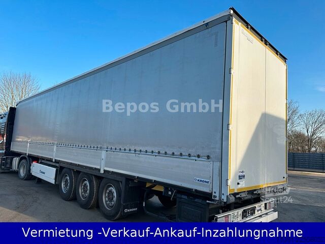 Atvērta puspiekabe ar tentu KRONE SD - Profi Liner-PK-SAF-Bordwandsieder-Rungen