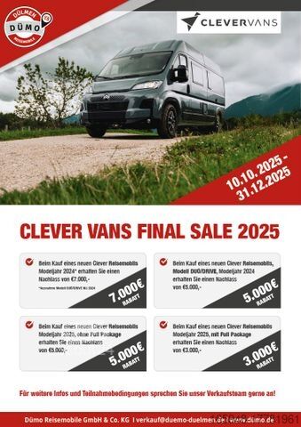 Campervan CLEVER Tour 540 *Model 24/25/*5000¤ Preisvorteil*