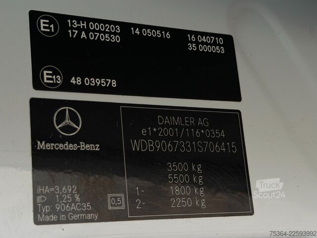 Мікроавтобус MERCEDES-BENZ Sprinter 313 Cdi L2H2 Flex-i-Trans 9 Sitze+Lift