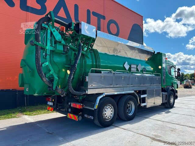 Camion aspirateur Scania P 124 6x2*4 ADR Rolba TANK 8000 l + 8000 l / VA...