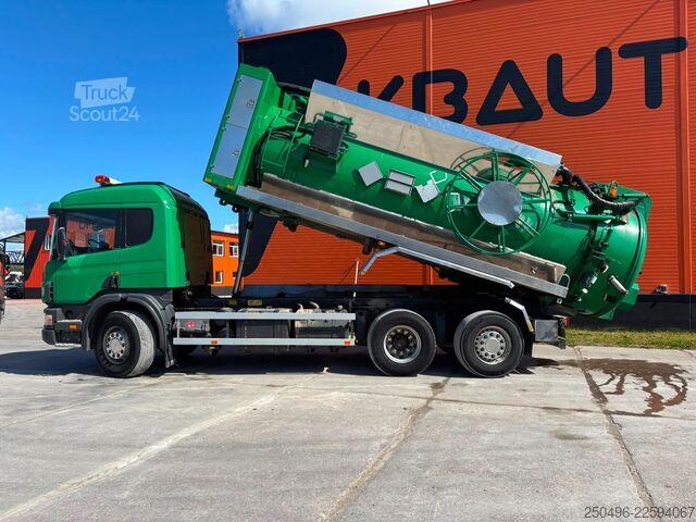 Camion aspirateur Scania P 124 6x2*4 ADR Rolba TANK 8000 l + 8000 l / VA...