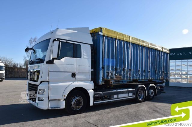 Lastbil med utbytbar kaross MAN TGX 26.500 6x2 Kipp-WAB Retarder Standklima