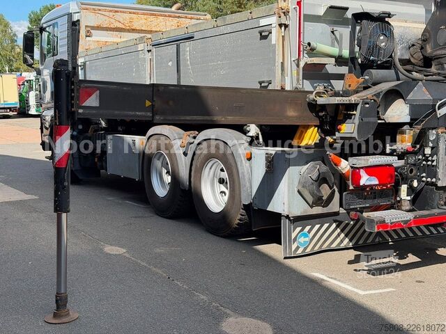 شاحنة قلابة MAN TGX 33.500 6x4 Kipper Kran PK19.001 Funk Greifer