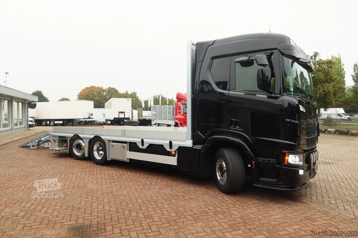 Transportador de coches Scania R 500 6x2 Blackline Machine transporter