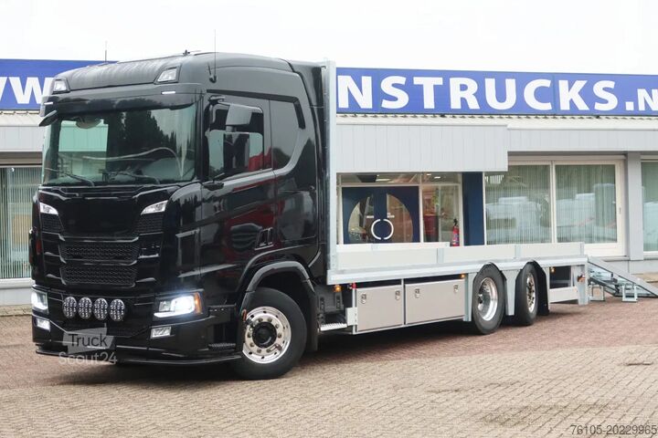 Transportador de coches Scania R 500 6x2 Blackline Machine transporter