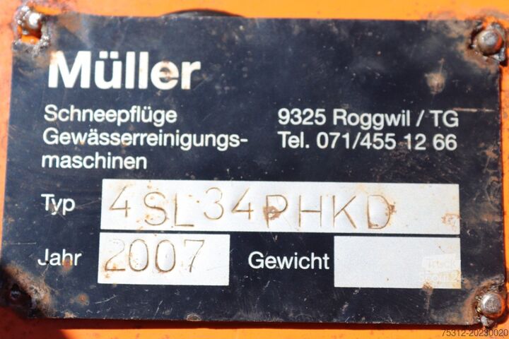 Spezial-LKW  Müller  4SL34PHKD Schneepflug 3,40m breit