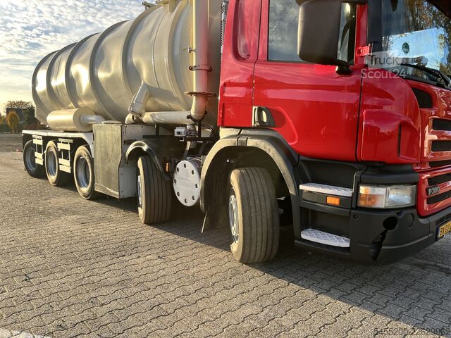 Sklápač Scania P380 CB 10X4 Vacuum + Pressure Kipper Tipper