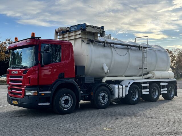 Sklápač Scania P380 CB 10X4 Vacuum + Pressure Kipper Tipper