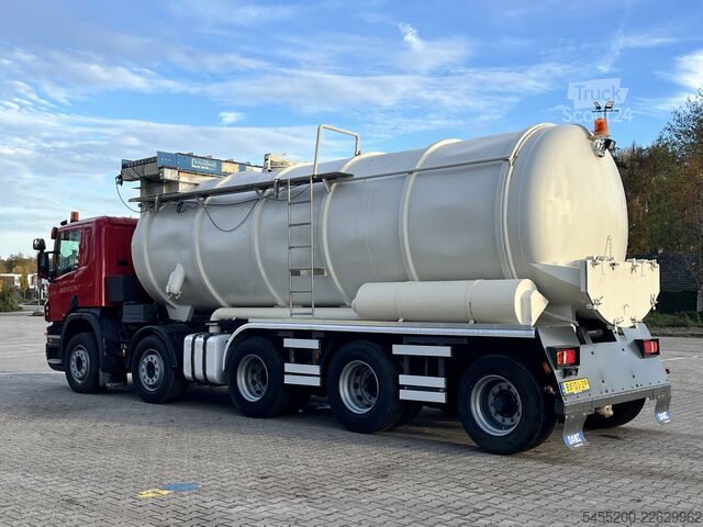Damperli kamyon Scania P380 CB 10X4 Vacuum + Pressure Kipper Tipper