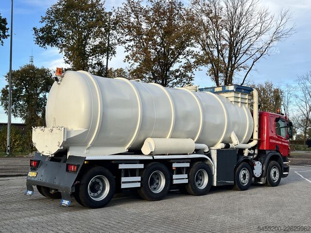 Damperli kamyon Scania P380 CB 10X4 Vacuum + Pressure Kipper Tipper