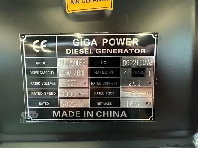 Агрегат Giga power PLD8500SE 8 kVA silent generator