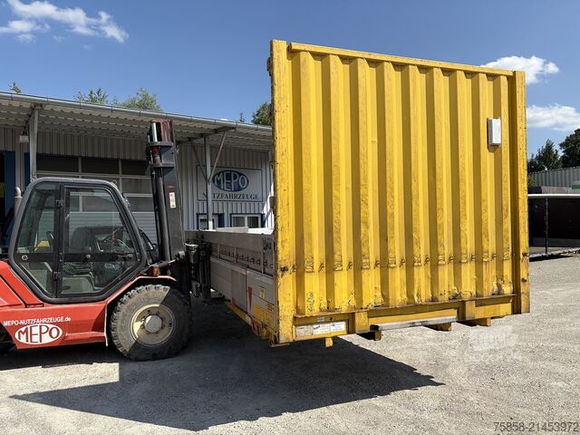 Değiştirilebilir gövde açık Krone Baustoff Wechselbrücke 7,45m Türen