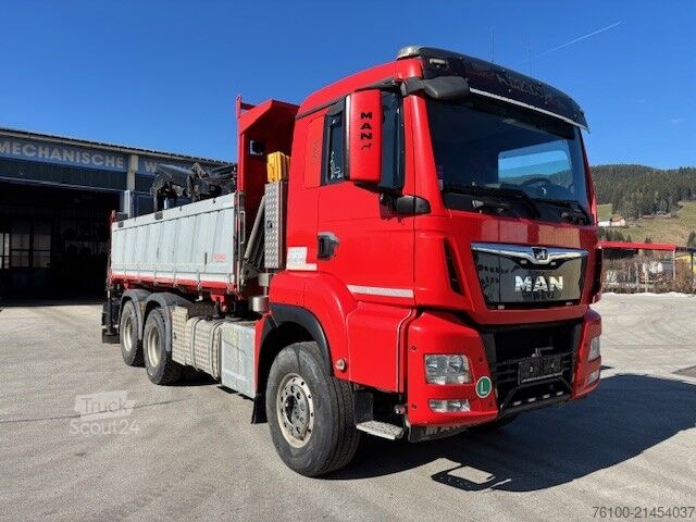 Driezijdige kipper MAN TGS 33.500 Kipper+HIAB 232-5