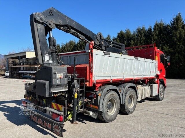 Driezijdige kipper MAN TGS 33.500 Kipper+HIAB 232-5