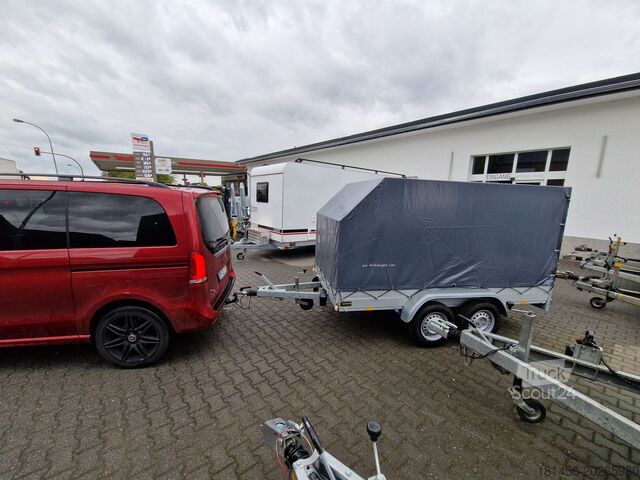 Automašīnas piekabe Anssems GTT 2000 Alu Hochplane aero grau 301x151x150cm