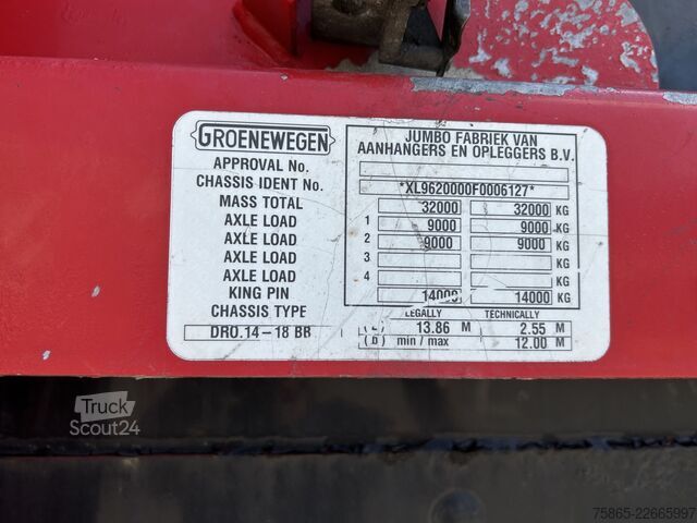 حقيبة سفر Groenewegen Jumbo / DRO-14-18 / Koffer / LBW / 2x Lenk Asch...
