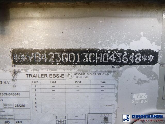 Tank Burg Chemical tank inox L4BH 32.5 m3 / 3 comp