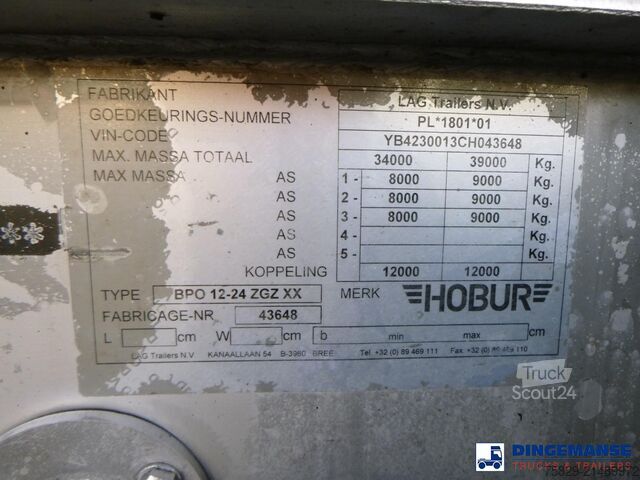 Tank Burg Chemical tank inox L4BH 32.5 m3 / 3 comp