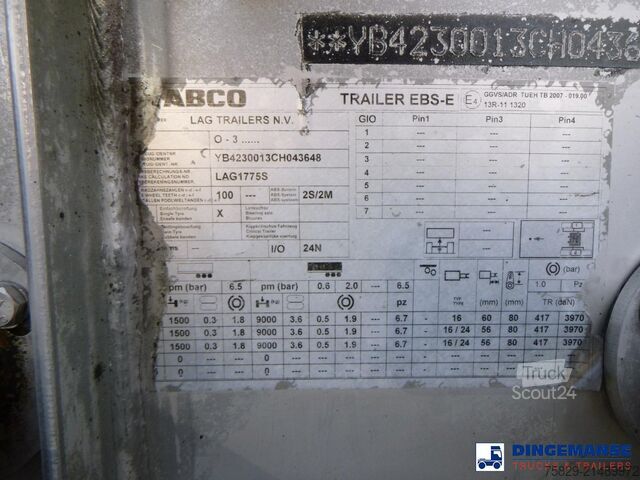 Tank Burg Chemical tank inox L4BH 32.5 m3 / 3 comp