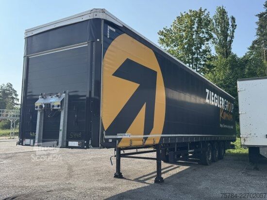 Open semitrailer with tarp SCHWARZMüLLER S1 J-SERIE LANGAUFLIEGER 15,30M,  MIETKAUF MGL.