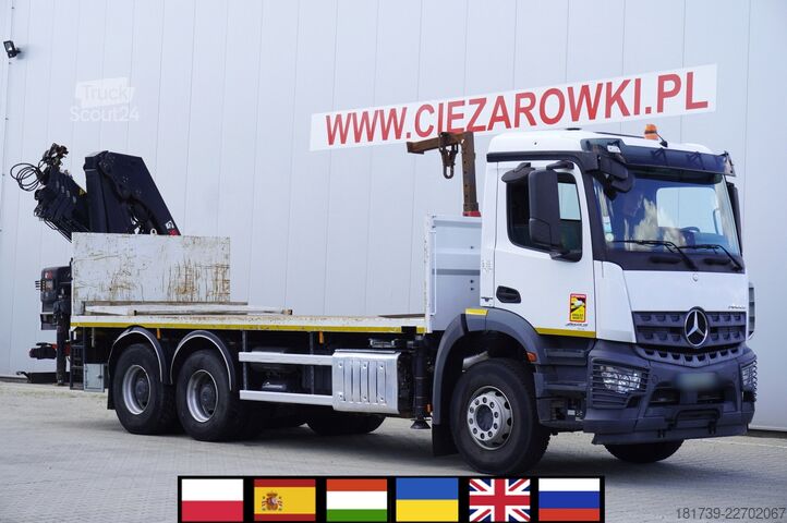 Plattform med kran Mercedes-Benz Arocs 2643 6x4 / HIAB X-Hiduo 228 E-4