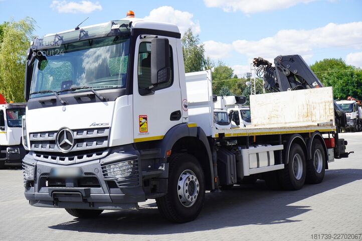 Plattform med kran Mercedes-Benz Arocs 2643 6x4 / HIAB X-Hiduo 228 E-4