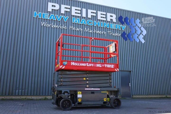 Ножичний підйомник Holland Lift Ecostar HL-11812 Electric, 14m Working Height, 300