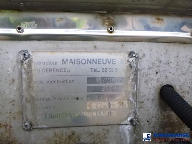 Tank MAISONNEUVE CITERNE Chemical tank inox (non ADR) 30 m3 / 1 comp