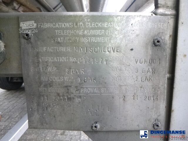 Tank MAISONNEUVE CITERNE Chemical tank inox (non ADR) 30 m3 / 1 comp