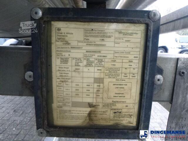 Tank MAISONNEUVE CITERNE Chemical tank inox (non ADR) 30 m3 / 1 comp