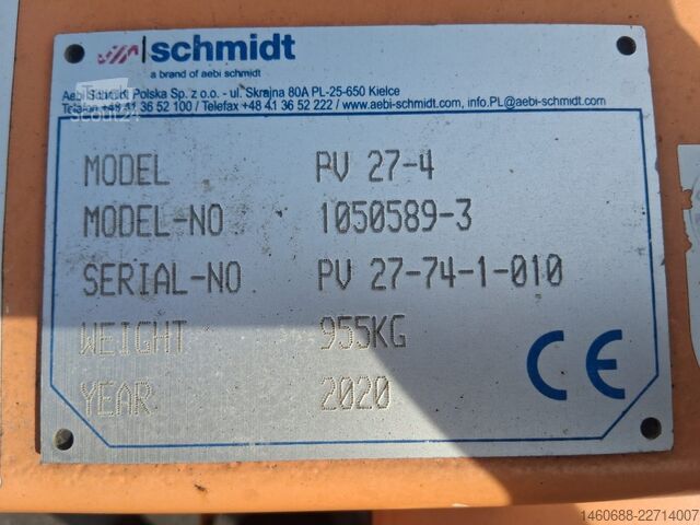 Nákladné vozidlo na špeciálne účely SCHMIDT Beilhack Schneepflug PV27.4