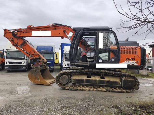 Escavatore cingolato Hitachi ZX160LC-6 Kettenbagger Schnellwechsler Tieflöffel