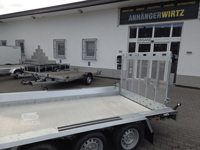 Baumaschinenanhänger Martz Aluboden Builder 3500kg 2625kg Nutlast