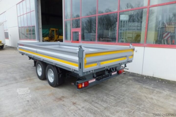 Tipper trailer Möslein TTD 13 Weiß  13 t Tandem 3- Seitenkipper Tieflader-- Neufahrzeug --