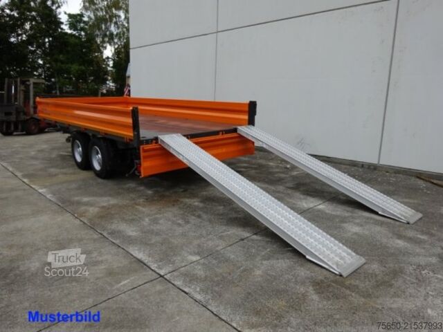 Tipper trailer Möslein TTD 13 Weiß  13 t Tandem 3- Seitenkipper Tieflader-- Neufahrzeug --