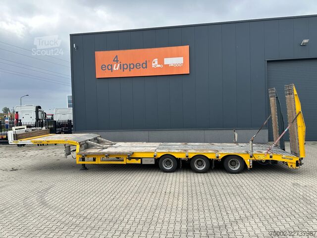 Încărcător redus Broshuis E-2190/27 / 3-axle lowloader /  6,4m extendable...