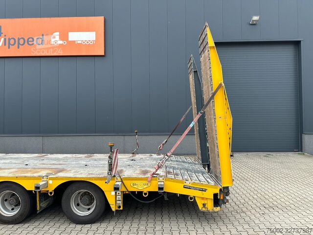 Încărcător redus Broshuis E-2190/27 / 3-axle lowloader /  6,4m extendable...