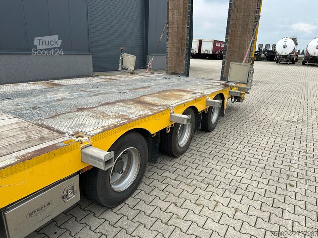 Încărcător redus Broshuis E-2190/27 / 3-axle lowloader /  6,4m extendable...