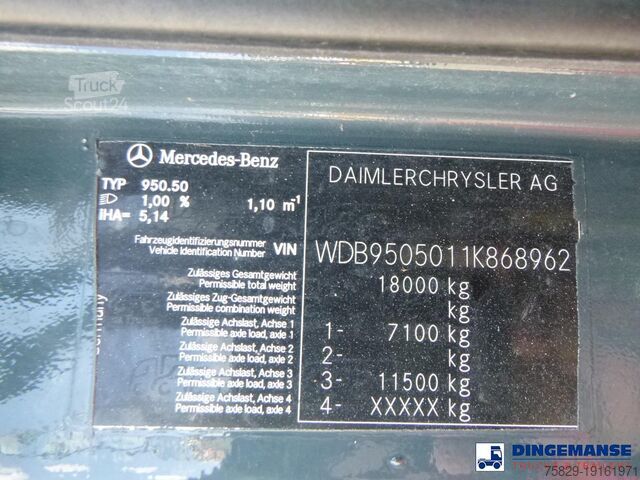 Betonpumpe Mercedes-Benz Atego 1823 4x2 Putzmeister concrete pump 16 m