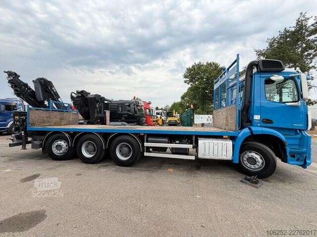 Piattaforma di carico Mercedes-Benz AROCS 3240 8x4 + CRANE HIAB 166 E-5 - ROTATOR 5...