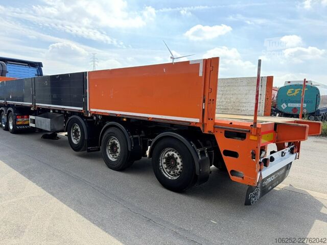 Rimorchio della piattaforma Turbo's Hoet SC33AA KRAANOPLEGGER / STENEN TRAILER / AUFLIEG...